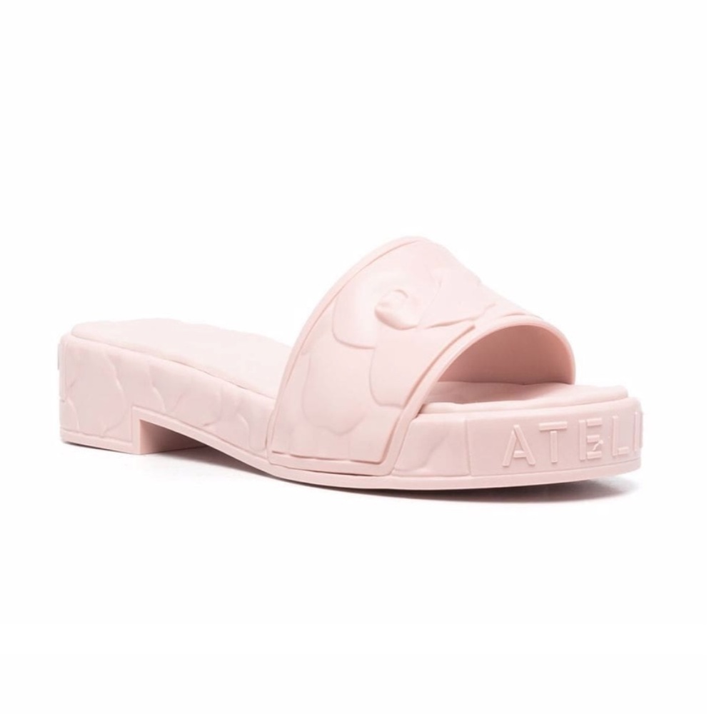NIB $450 Valentino Atelier Rose Slide Sandal in size 40!